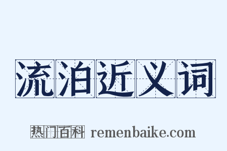 流泊近义词是什么意思的图片